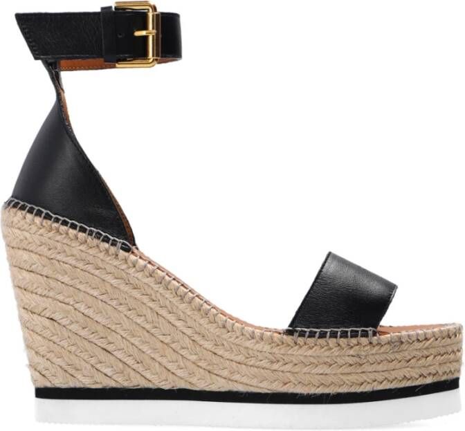 See By Chloé Glyn High Sandalen Met Sleehak Dames Zwart