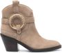 See by Chloé Hana Cowboy Laarzen Beige Dames - Thumbnail 1