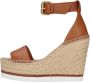 SEE BY CHLOÉ See By Chloé Sandalen Dames Glyn High Maat: 40 Materiaal: Leer Kleur: Cognac - Thumbnail 2