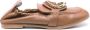 See by Chloé Leren Loafers met Metalen Logo Detail Brown Dames - Thumbnail 1