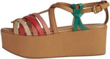 See by Chloé Plateau Sleehak Sandalen Brown Dames