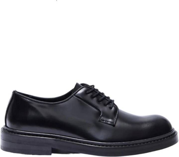 Selected Homme Leren Blucher Schoenen Black Heren