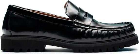 Selected Homme Moderne Penny Loafers met Rubberen Zool Black Heren