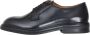 Selected Homme Zwarte leren veterschoenen Black Heren - Thumbnail 1