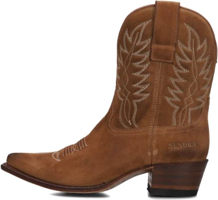 Sendra Cowboylaarzen met westerndetails Brown Dames