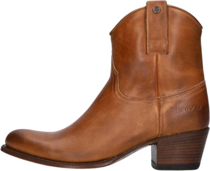 Sendra Cowboystijl Enkellaarsjes Brown Dames