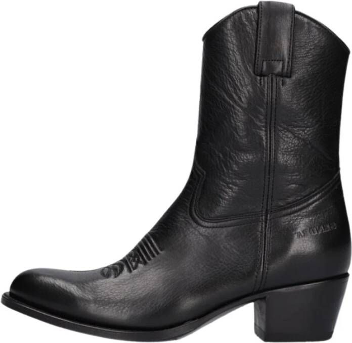 Sendra Zwarte Cowboy Enkellaarzen Stijlvol Model Black Dames