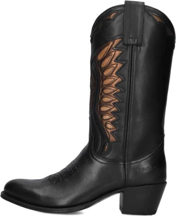 Sendra Zwarte Cowboy Laarzen Model 18802 Black Dames