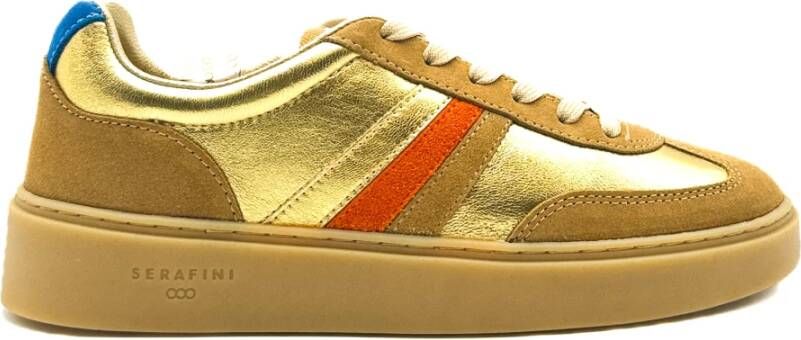 Serafini Gouden Court Sneakers Yellow Dames