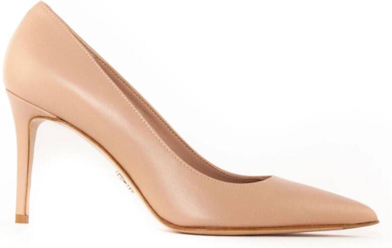 Sergio Levantesi Beige Leren Pumps 100mm Hak Beige Dames