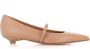 Sergio Levantesi Bruin Leren Puntige Ballerina Schoenen Brown Dames - Thumbnail 1