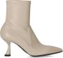 Sergio Levantesi Enkellaarzen JUNNY CREME STIEFELETTE MIT ABSAT in wit - Thumbnail 1