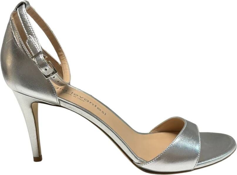 Sergio Levantesi Enkelband Leren Sandalen Gray Dames