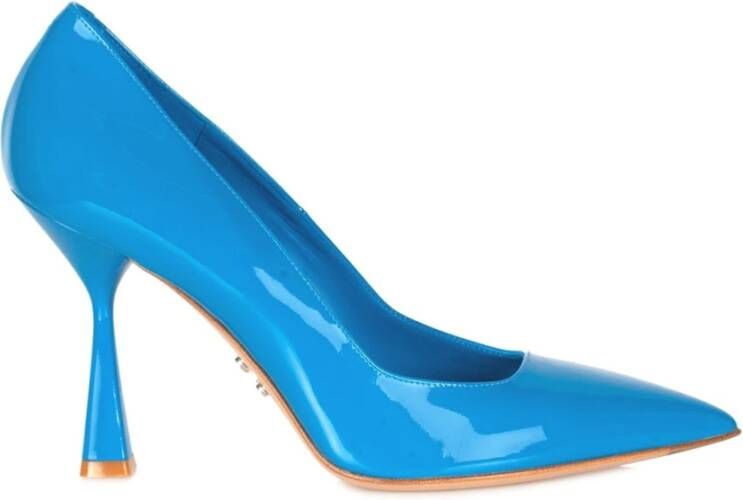 Sergio Levantesi Hoge hak lakleren pumps Blue Dames