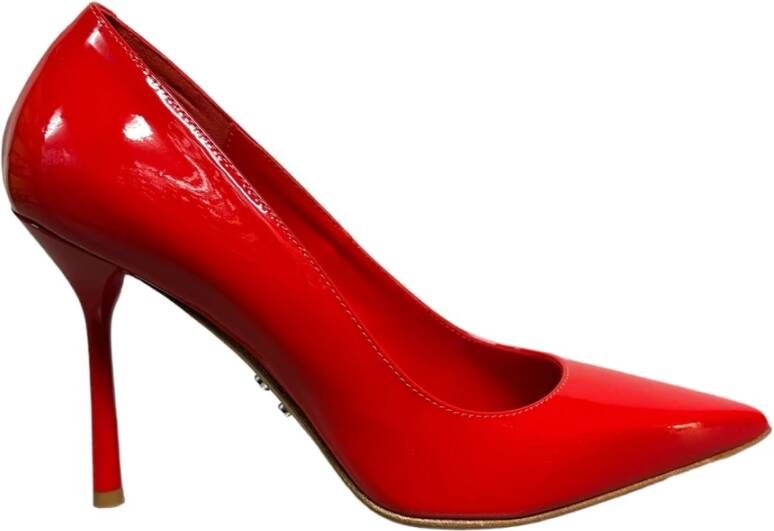 Sergio Levantesi Rode lakleren hoge hak pumps Red Dames