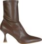 Sergio Levantesi Stijlvolle Heeled Tronchetto Boot Brown Dames - Thumbnail 1