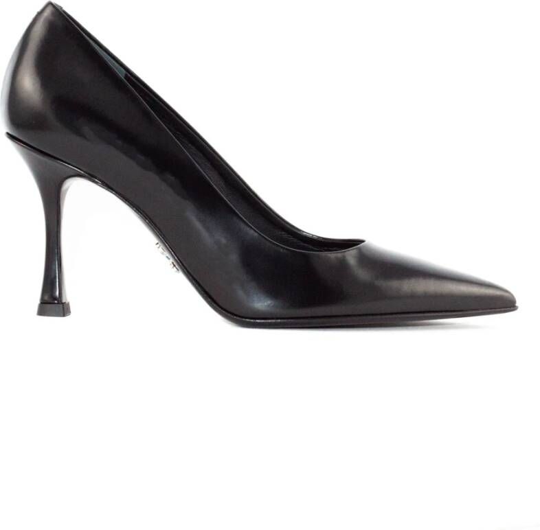 Sergio Levantesi Zwarte Diva Puntige Hak Pumps Black Dames