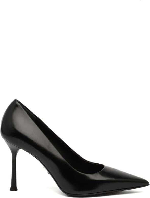 Sergio Levantesi Zwarte Leren Decolté Musa Schoenen Black Dames