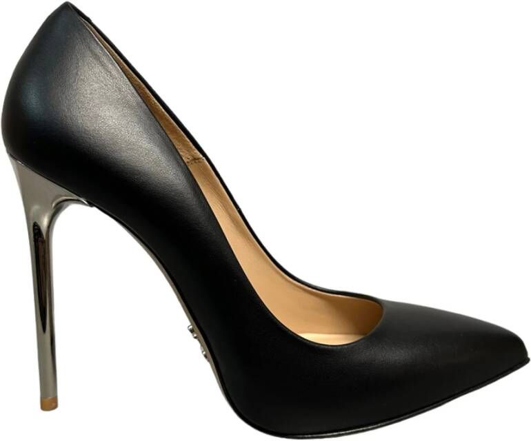 Sergio Levantesi Zwarte leren hoge hakken pumps Black Dames