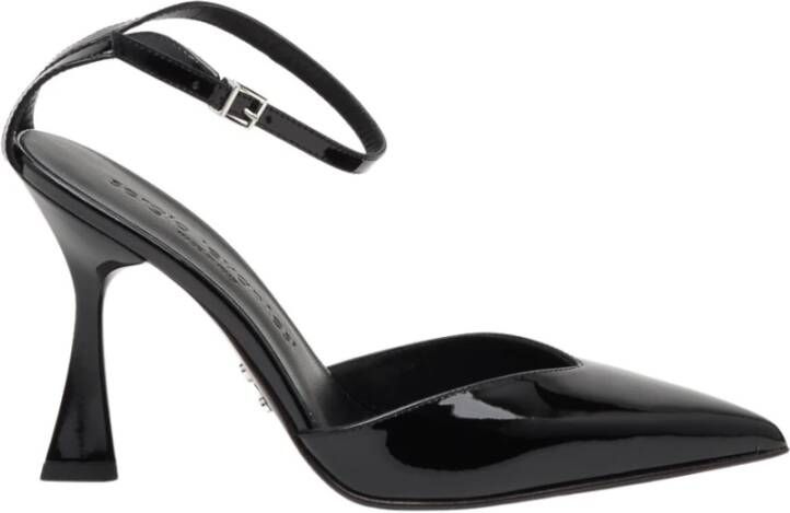 Sergio Levantesi Zwarte Patent Slingback Maybe Black Dames