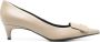 Sergio Rossi Beige Leren Pumps met puntige neus Beige Dames - Thumbnail 1