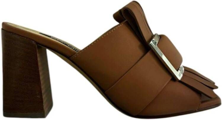 Sergio Rossi Elegante Decollete Schoenen voor Vrouwen Brown Dames