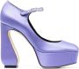 Sergio Rossi Elegante Leren Pumps Purple Dames - Thumbnail 1