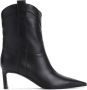 Sergio Rossi Elegante Zwarte Enkellaars 60 Black Dames - Thumbnail 1