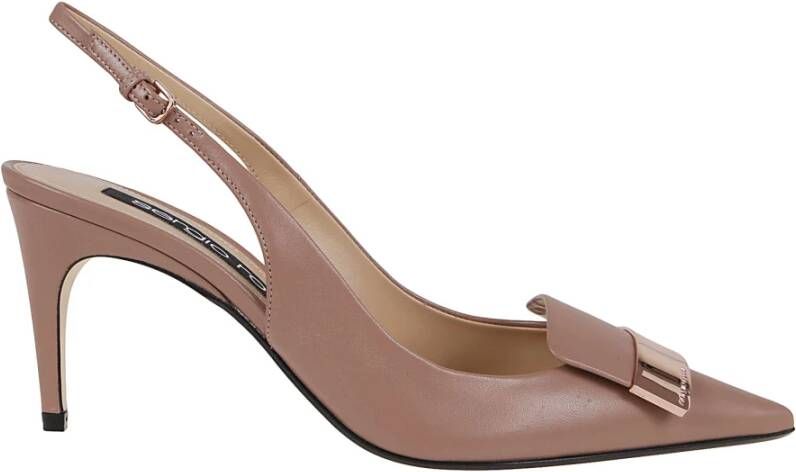 Sergio Rossi Heldere Huid Slingback Pumps Beige Dames