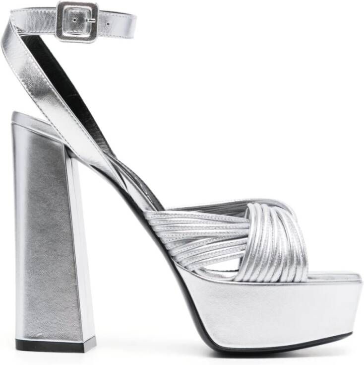 Sergio Rossi High Heel Sandals Gray Dames