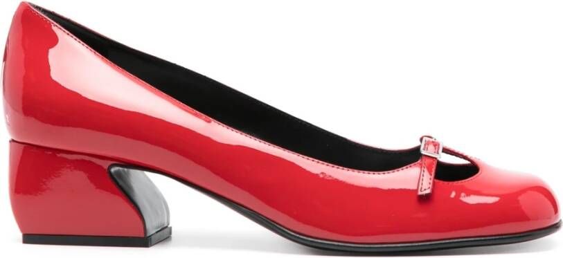 Sergio Rossi Lakleren Pumps Red Dames