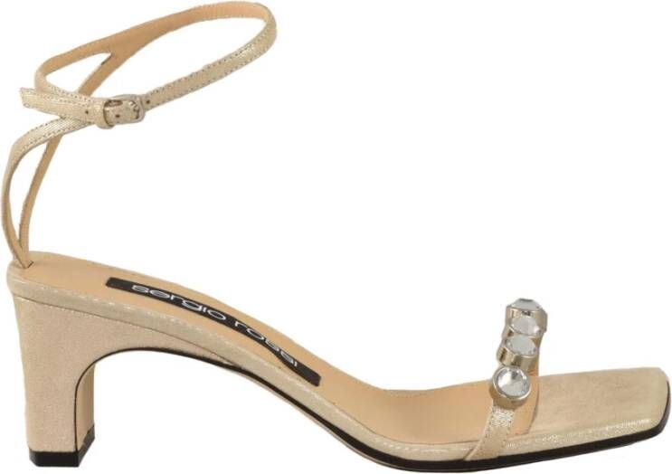 Sergio Rossi Leren Schoenen 100% Leren Zool Beige Dames