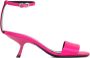 Sergio Rossi Magenta Satin Sandalen Enkellaarzen Pink Dames - Thumbnail 1