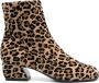 Sergio Rossi Mini Leo Flock Print Laarzen Beige Dames - Thumbnail 1