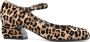 Sergio Rossi Mini Leo Flock Print Pumps Beige Dames - Thumbnail 1