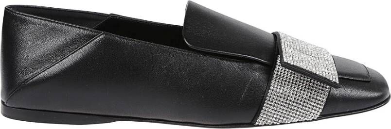 Sergio Rossi Parijse Platte Loafers Black Dames