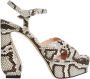 Sergio Rossi Platform sandalen met slangenprint Gray Dames - Thumbnail 1