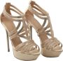 Sergio Rossi Pre-owned Canvas heels Yellow Dames - Thumbnail 1