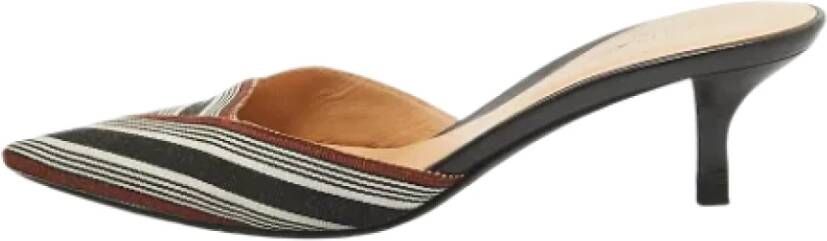 Sergio Rossi Pre-owned Canvas mules Multicolor Dames