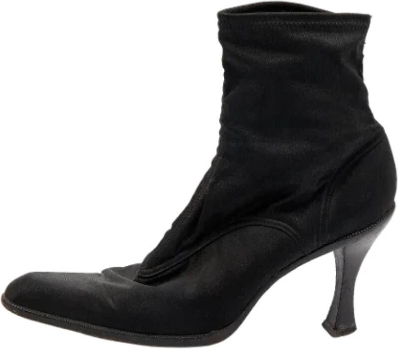 Sergio Rossi Pre-owned Fabric boots Black Dames