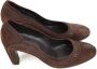 Sergio Rossi Pre-owned Fabric heels Brown Dames - Thumbnail 1