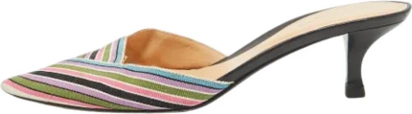 Sergio Rossi Pre-owned Fabric sandals Multicolor Dames