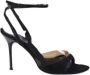 Sergio Rossi Pre-owned Faux Fur sandals Black Dames - Thumbnail 1