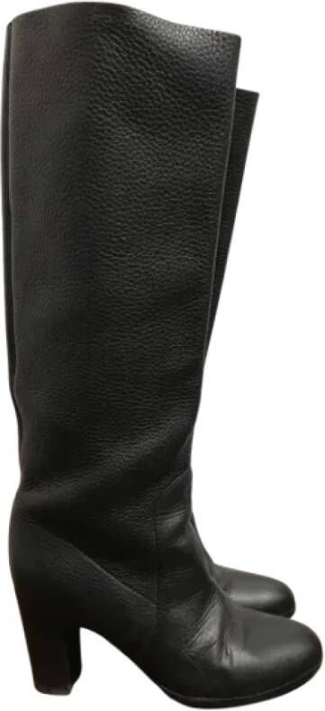 Sergio Rossi Pre-owned Leather boots Black Dames