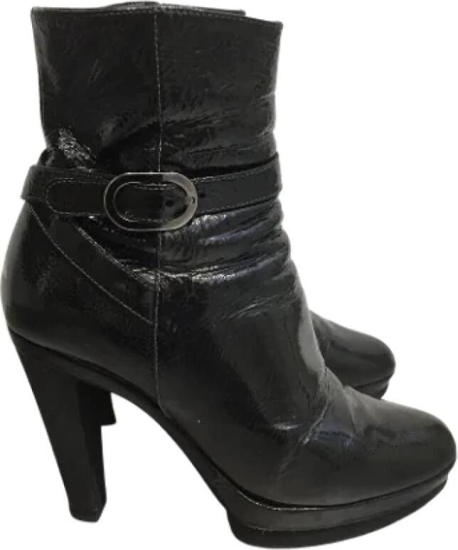 Sergio Rossi Pre-owned Leather boots Black Dames