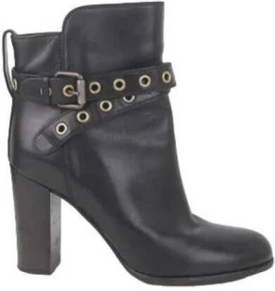 Sergio Rossi Pre-owned Leather boots Black Dames