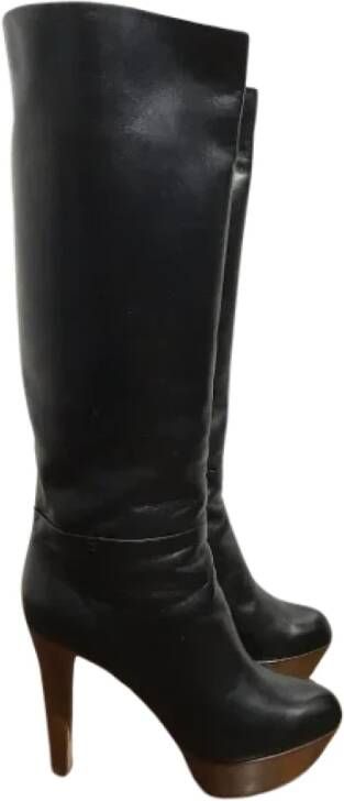 Sergio Rossi Pre-owned Leather boots Black Dames