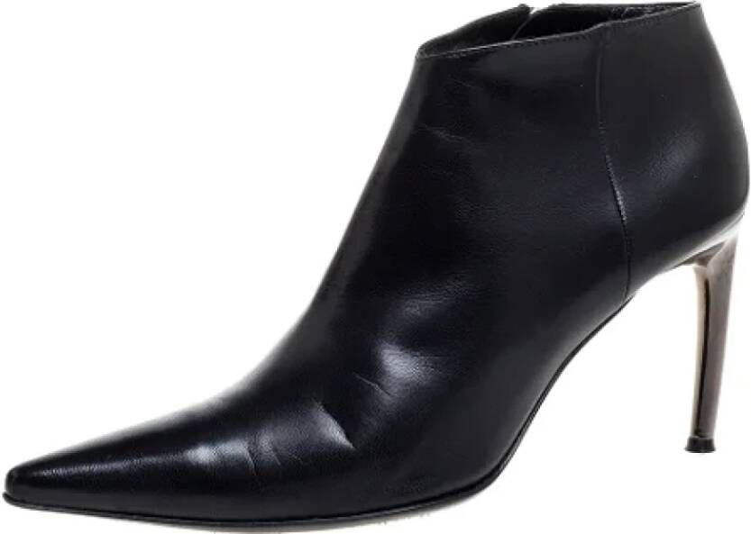 Sergio Rossi Pre-owned Leather boots Black Dames