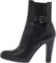 Sergio Rossi Pre-owned Leather boots Black Dames - Thumbnail 1