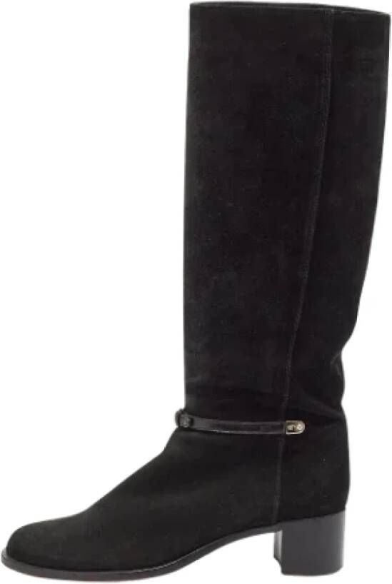 Sergio Rossi Pre-owned Leather boots Black Dames